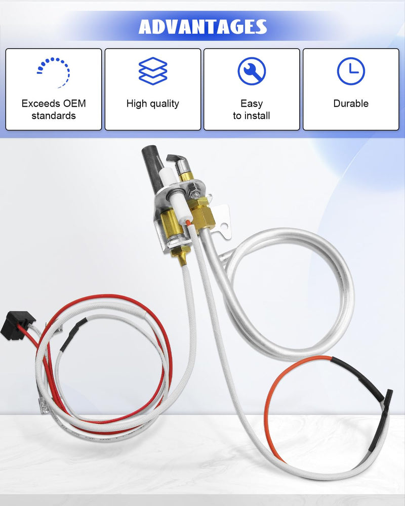 100112330 Water Heater Pilot Assembly Fit for Reliance/AO Smith/Whirlpool/State/American Water Heater Replace 9007876 9007877 4067826
