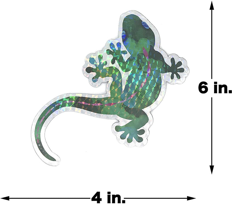 Sonoran Souvenirs Gecko Screen Magnets (6" x 4") - Decorative Holographic Foil Magnets for Lanai Screen, Patio Door, Window Screens, Curtains - Home Decor, Flexible, Durable, Shiny, Sparkle - 2 Pack Gecko (New Version 2022) - NewNest Australia
