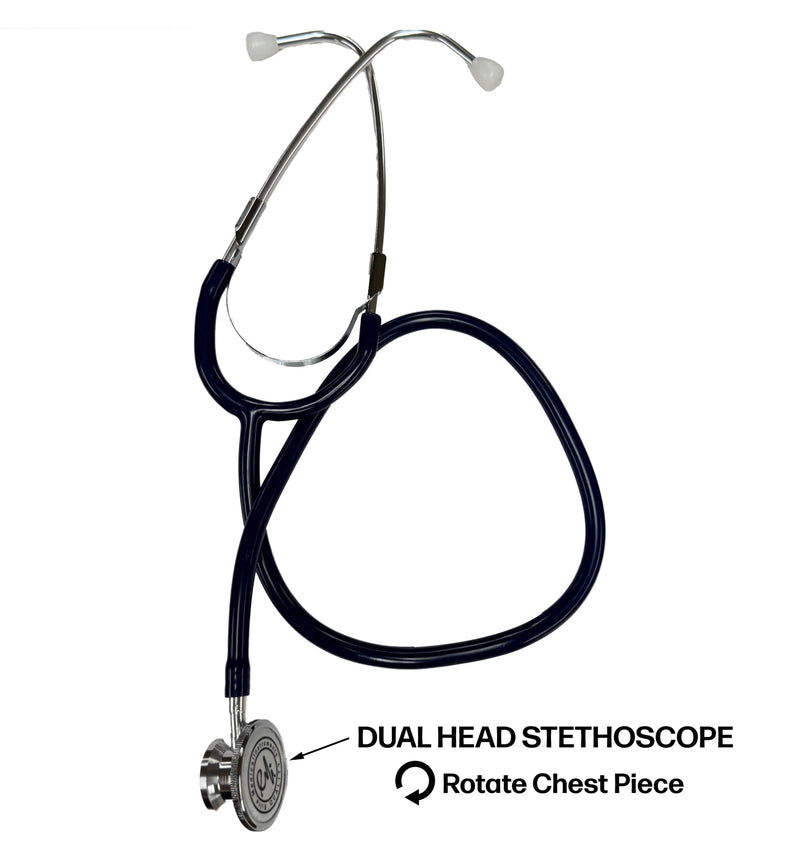 EMI #311 Pediatric 3-Piece Combination Set – Includes Pediatric Aneroid Sphygmomanometer, Infant Aneroid Sphygmomanometer, and Basic Dual Head Stethoscope - Black