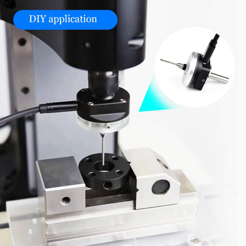 CNC 3D Touch Probe Edge Finder,XYZ Coordinate Measuring Sensor with 2M Cable and 6 MM Shank Compatible with Mach3 and GRBL,for GRBL CNC Router (NPN-NO) NPN-NO