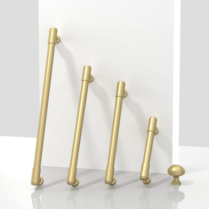 6 Pack Brushed Gold Cabinet Pulls 12.6 Inch(320mm) Kitchen Cabinet Handles Cabinet Hardware Drawer Pulls 12.6" Hole Center 6