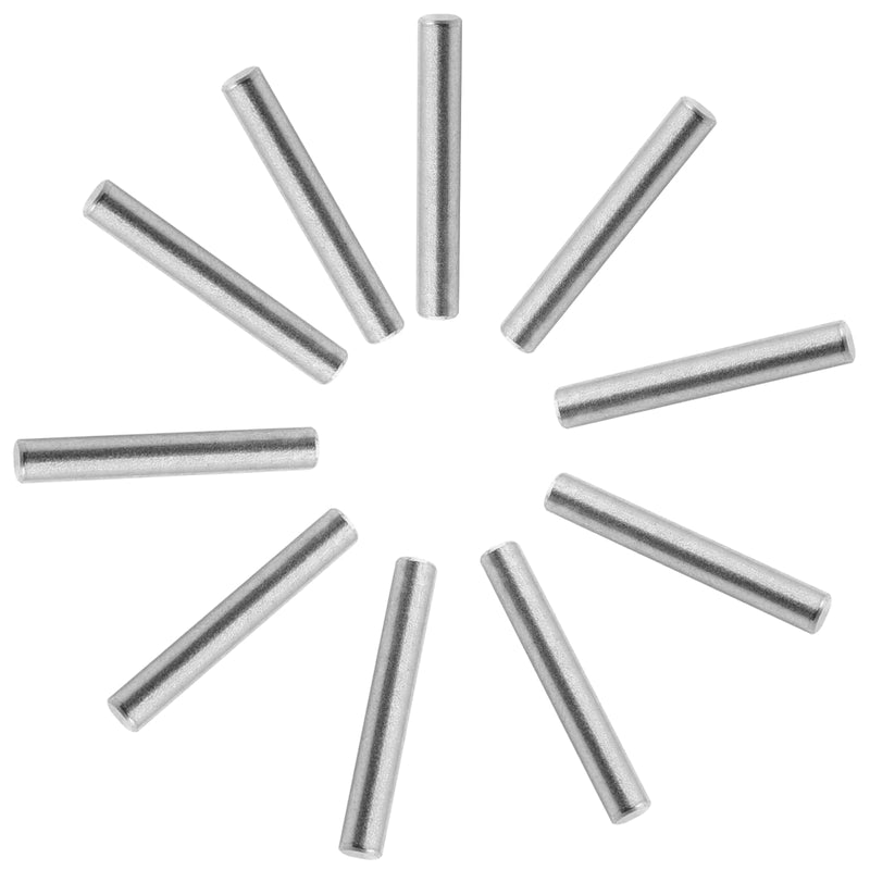 10pcs Shelf Dowel Pins 4x30mm Stainless Steel Pegs, Bunk Bed Support Pins Rod Fasten Elements, Cabinet Dowel Pin Hardware Smooth Metal Dowel Pegs for Shelves Crib Bunk Bed (Silver)