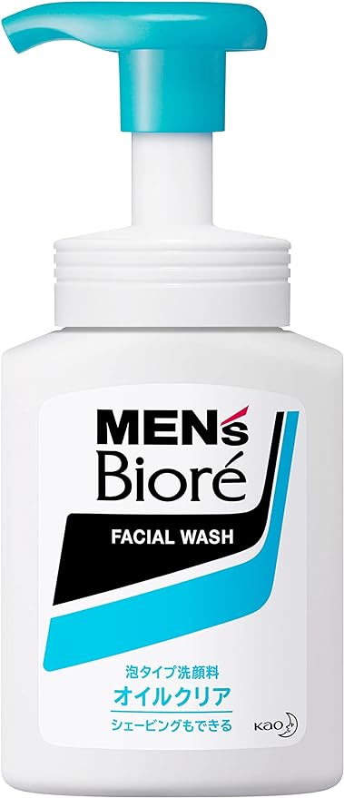 1 x Men's Biore Foam Oil Clear Face Wash Spout Refill 11.2 fl oz (330 ml) - NewNest Australia