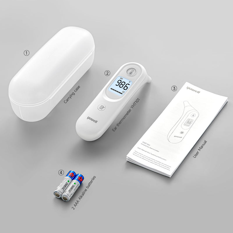 yuwell Thermometer, Digital Ear Thermometer for Adults, Babies, Toddlers and Kids – Fast, Gentle, and Accurate… YHT101