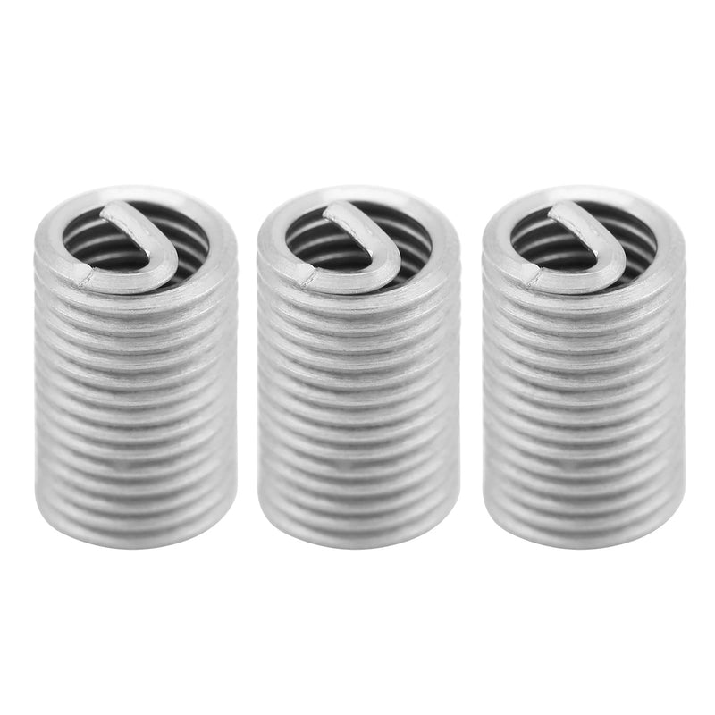 M6 Helicoil Inserts 6Mm Helicoil Bits Stainless Steel 304 50Pcs Stainless Steel Ss304 Coiled Wire Helical Screw Thread Inserts M6 X 1.0 X 3D Length