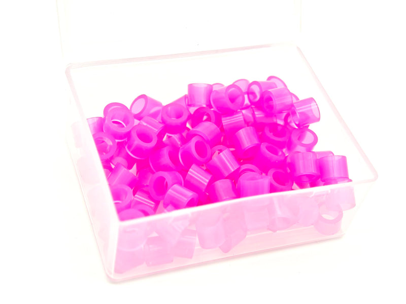 Dental Instrument Code Rings (500 Pack) – Medical Grade Silicone, 4x6x5mm – Autoclavable Silicone 135°C/275°F, Dental Color-Coding Bands for Dental & Medical Tools (Pink) Pink