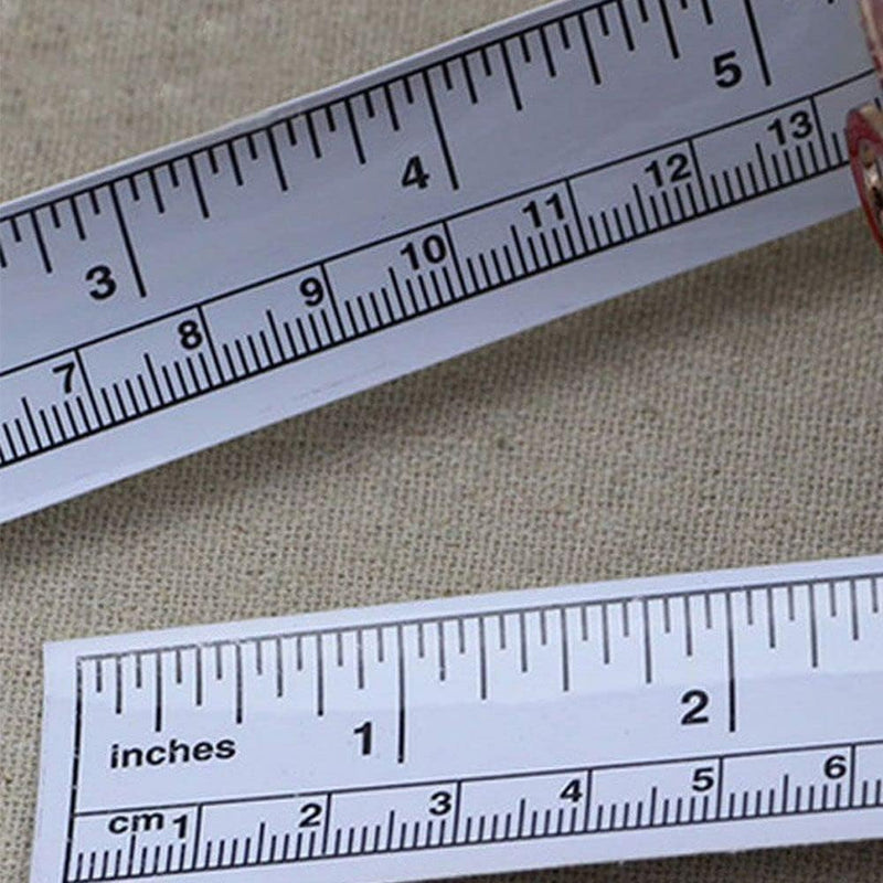 Self-Adhesive Measuring Tape, Double Scale Stick on Workbench Ruler, Sticky Tape Measure for Work Bench, Saw Table, Drafting Table, 36",Linear Measurement