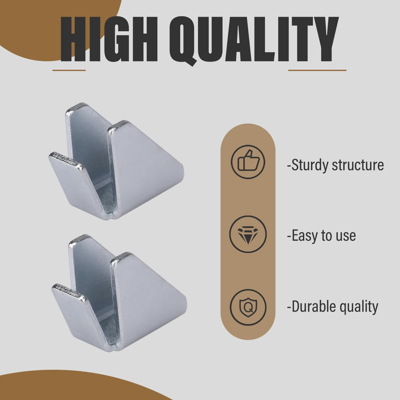 Shelf Clips Bracket Replacement for Husky Garage Cabinet, Removable Metal Shelf Support Clips Inside Storage Cabinet, Pack of 4