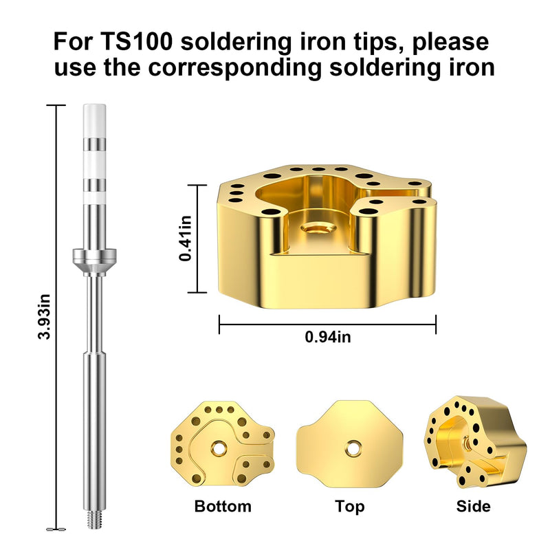 Joystick Soldering Iron Tip with TS100 Rapid Hearting Replacement Tip for Game Controller Joystick, P5,P4, Xbo Series X/S, Ones S/X/Elite, Switch Controllers Analog Sticks Repair Tool TS100 Joystick soldering Iron tip