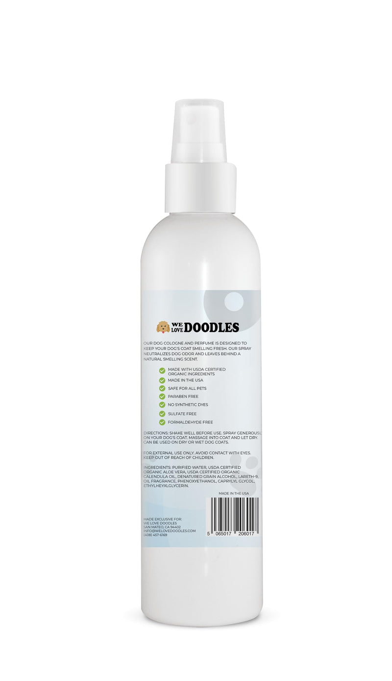 We Love Doodles Dog Cologne & Perfume, (Lavender and Fresh Cotton) Bundle - Deodorizing, Organic, Made In USA - Long Lasting After Bath Deodorant - Freshener For Smelly Dogs - Odor Eliminator Spray - PawsPlanet Australia
