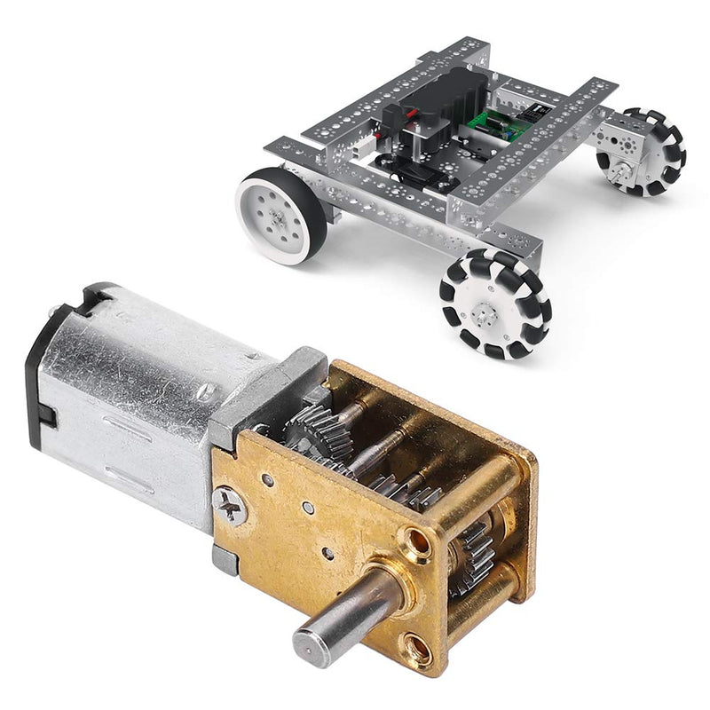 DC Brush 3V Mini Gear Motor, Micro Turbo Geared Motor 1218GE‑N20 Reduction Geared Motor(DC 3V 16RPM) DC3V 16RPM