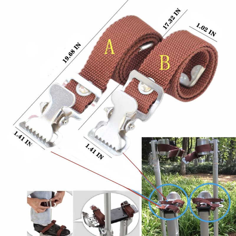 2 PCS Drywall Stilts Straps,Adjustable Drywall Foot Band Straps Kit,Replacement Part for Stilts