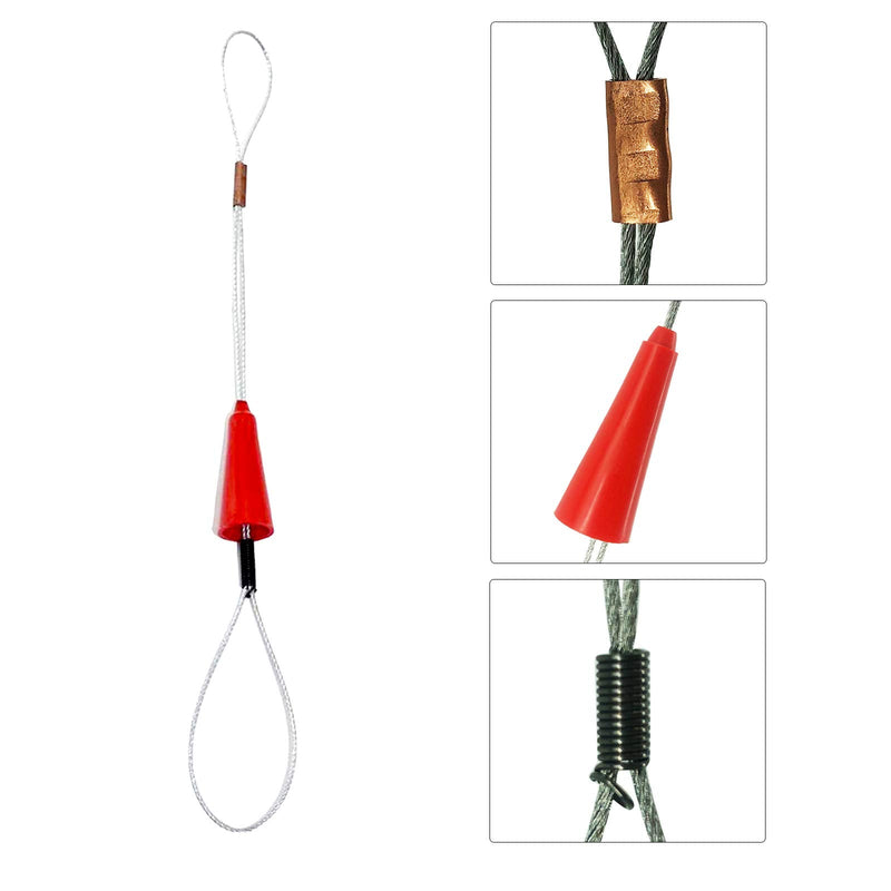 10M 33ft Fish Tape Cable Puller Kit 4mm PET Electrical Cable Puller Through Wall Wire Guide Device Threader Fish Cable Fastener 10m (33ft) Style B