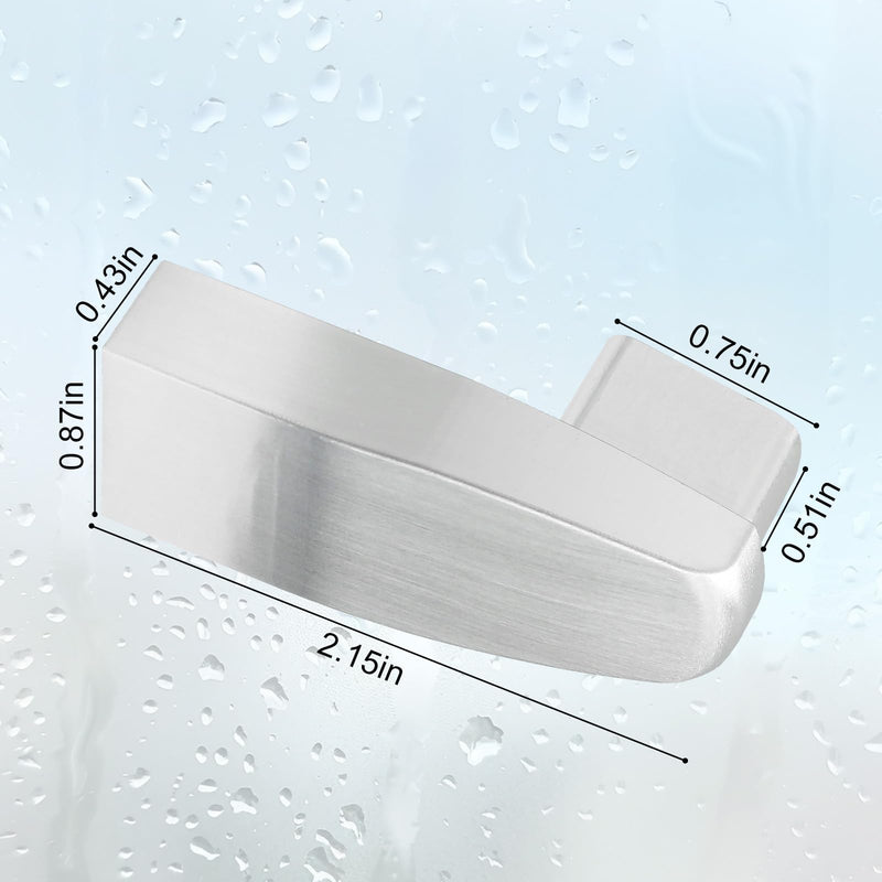 Shower Door Towel Bar Brackets for Alumax & Basco Framed Sliding Glass Doors – Heavy-Duty Aluminum Replacement Parts for Shower Door Towel Rod (2 Pack)