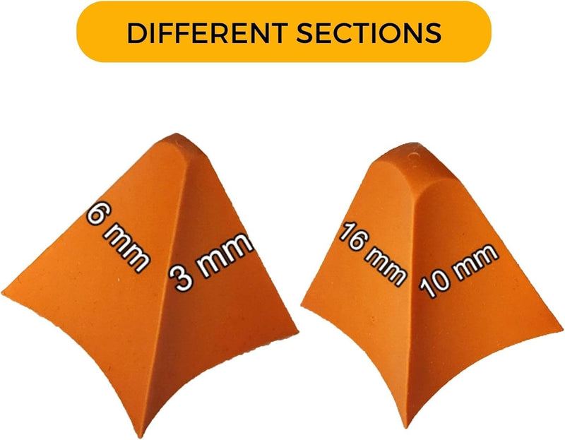 Silicone Caulking Tool,Sealant Finishing Tool,Silicone applicator effective sealing tools for Kitchen,Bathroom,Joint,4 different sections 4.6.10.16mm developed and produced by Innovatco in Canada
