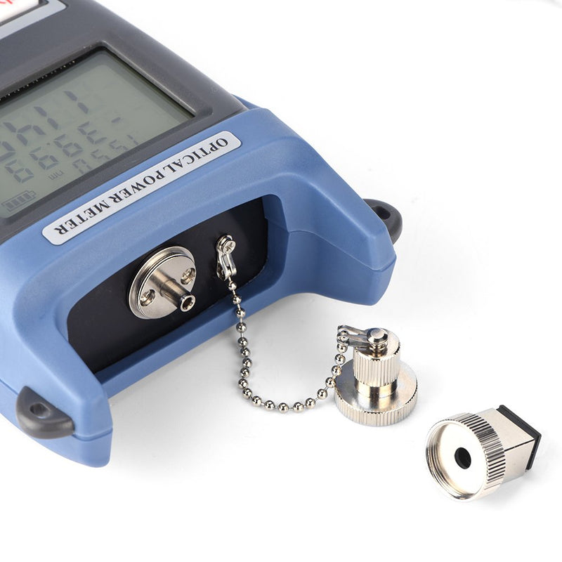 Optical Power Meter Tester-High Fiber Optical Power Meter High Sensitivity Power Meter Adapter with FC/SC Connector,48 Hours Super Long Standby Time
