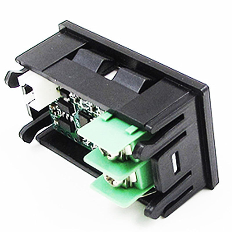 12V Green Fahrenheit Digital Temperature Gauge -58F~536F LED Display Screen with Terminal Wire and 0.5 Meter K-Type Thermocouple (Thread: M6)