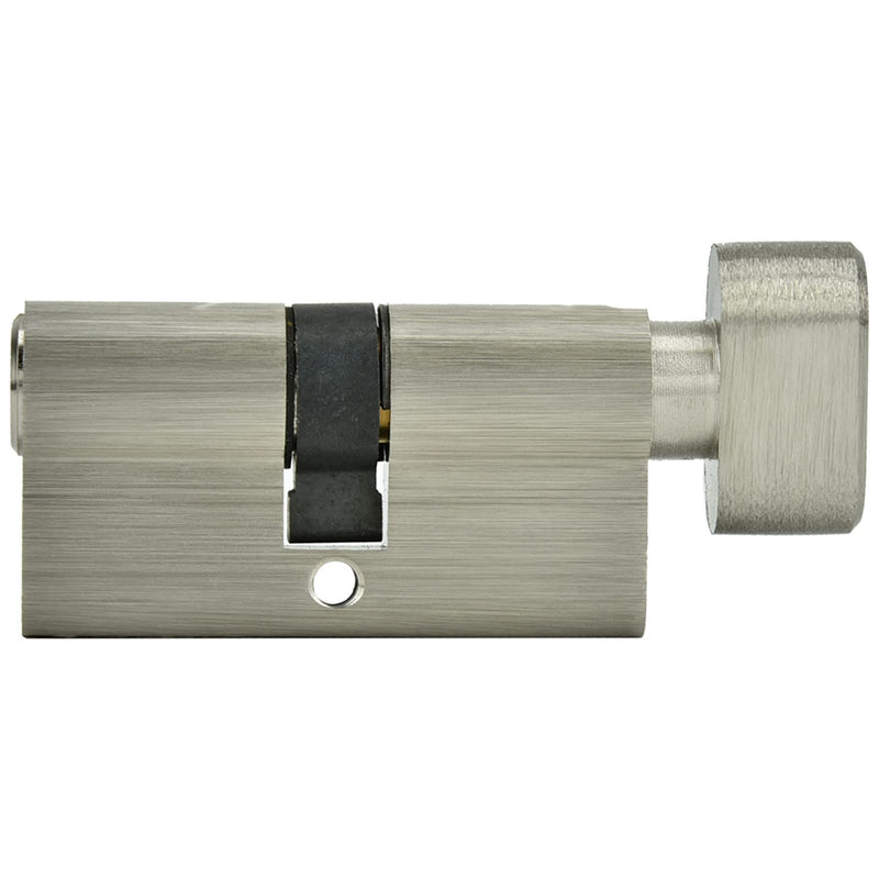 Lock Cylinder Single Open Lock Solid Copper Lock Cylinder, Anti Theft Cylinder with 3 Keys, Bedroom Bathroom Kit for Wooden Aluminum Doors Proof Lock (L=60mm (30/30))