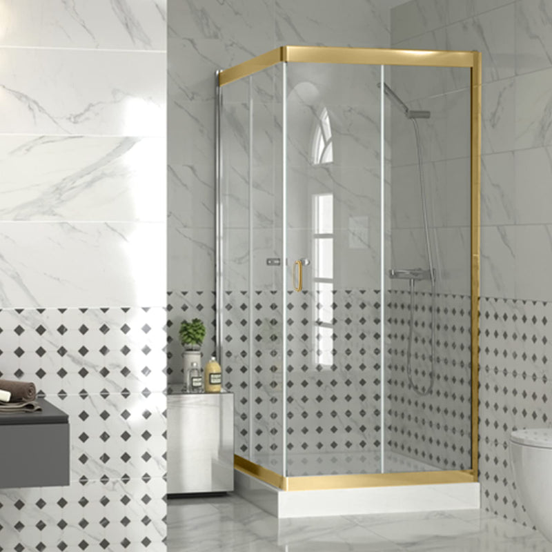 CKB 6" Shower Door Pull Back to Back Handle Compatible with 1/4" to 1/2" Thickness Glass for Frameless Shower Doors, Gold Plated with 304 Stainless Steel 6"(Hole to Hole) Brushed Deep Gold