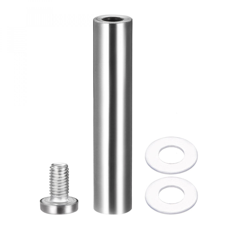 uxcell 3/4 Dia x 4"(19x102mm) Standoff Screws Wall Mount Sign Holders Acrylic Glass Nails 6pcs 19x102mm