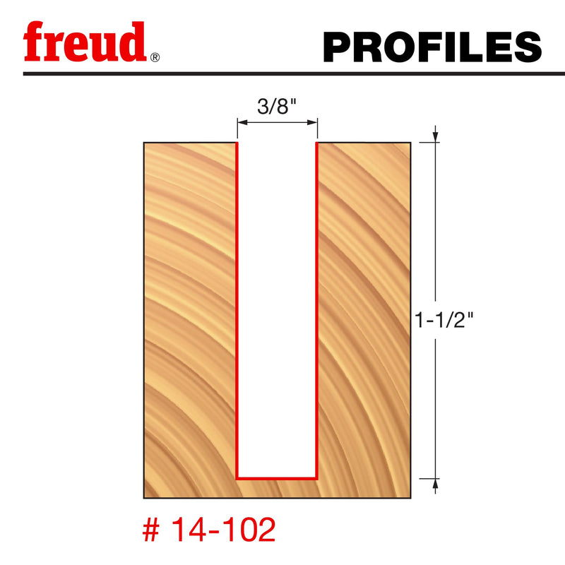 Freud 14-102: 3/8" (Dia.) Stagger Bit with 1/2" Shank