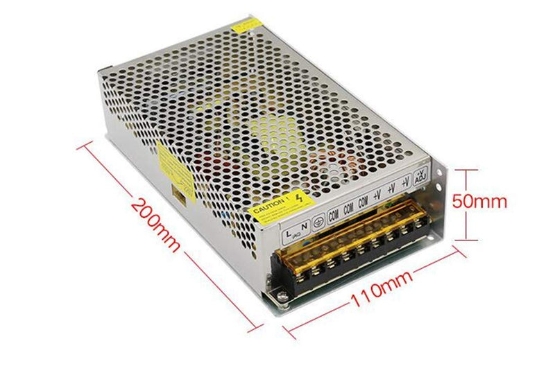12V 20A DC Universal Regulated Switching Power Supply,AC100V/240V to DC12V 240W Transformers for LED Strip Light,Radio, Computer Project,Video Surveillance,Probe Signal Lamp 12V 20A