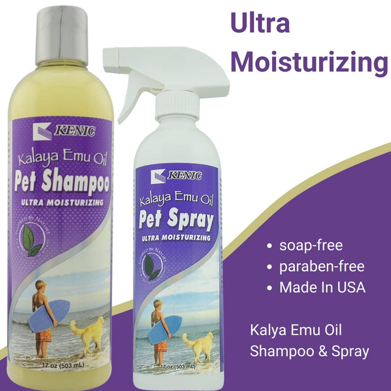 Kenic Kalaya Ultra Moisturizing & Restorative Emu Oil Pet Shampoo- Soap & Paraben Free- Made in USA- for Dogs and Cats - PawsPlanet Australia