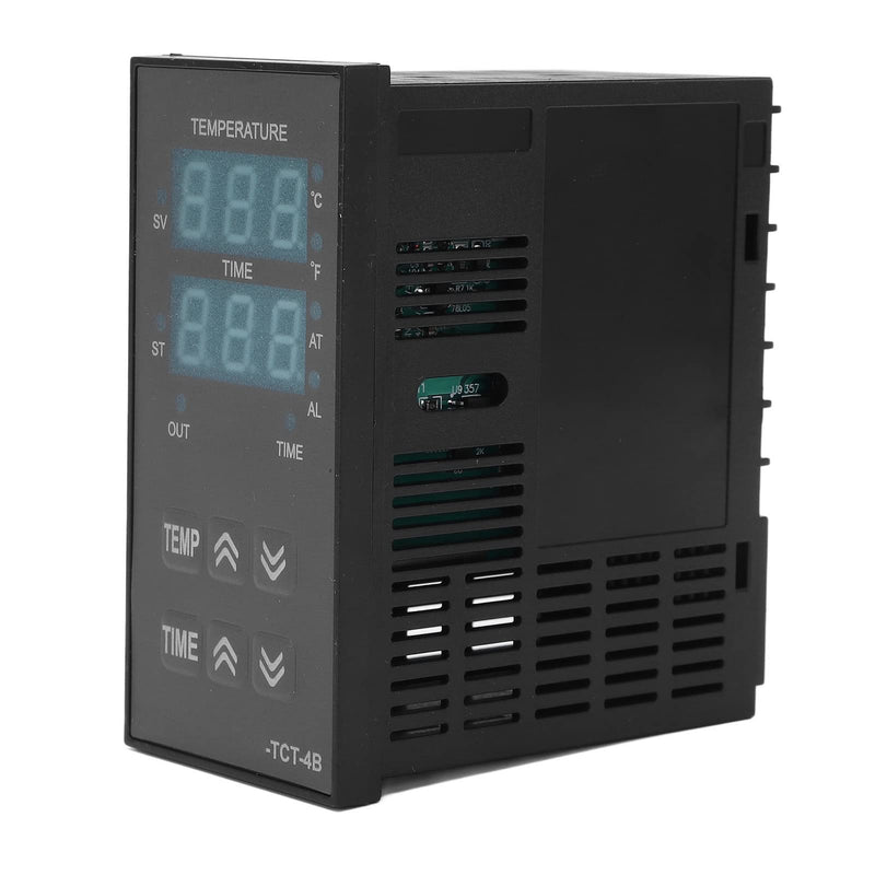Heat Press Temperature Controller, Multiple Alarm Modes Easy to Install 0 400℃ Digital Display PID Control Thermostat for Food Processing for Light Industry