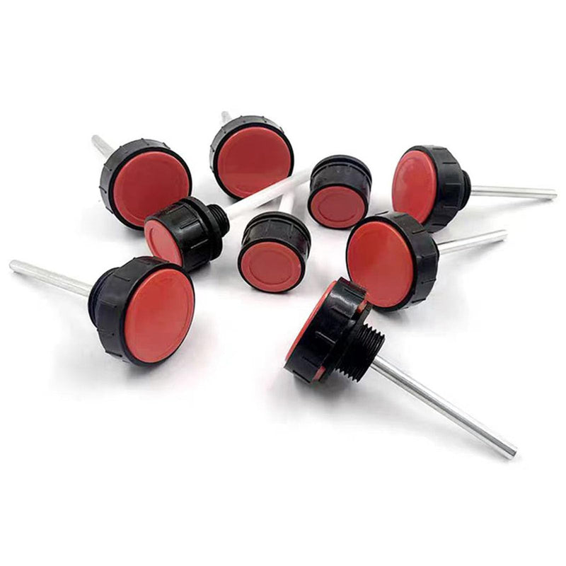 Hydraulic Fluid Reservoir Air Breather with Dipstick | Dump Cap Breather Replacement for Automotive Hydraulic Systems | Red Dehumidifier Cap for Hydraulic Equipment(∅1.58 x ∅1 inches) ∅1.58 x ∅1 inches