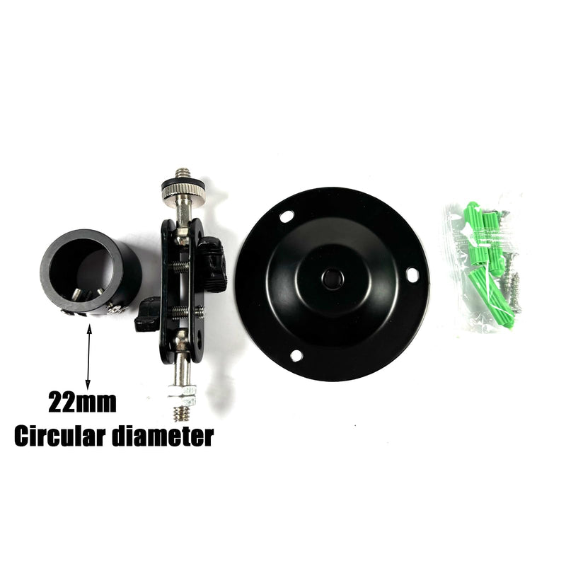 Laser Module Bracket 360-Degree Adjustable Positioning Bracket 22mm (4-Pack) - Black Alumina 22mm-4pack
