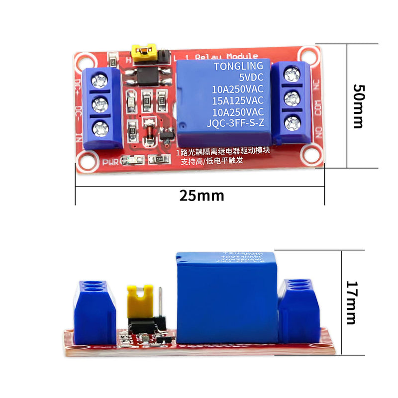 12v Relay Module 8Pack 1 Channel Relay Module 12v Relays Board with Optocoupler Support High/Low Level Trigger for Arduino Relays 12v Relay 1 Channel