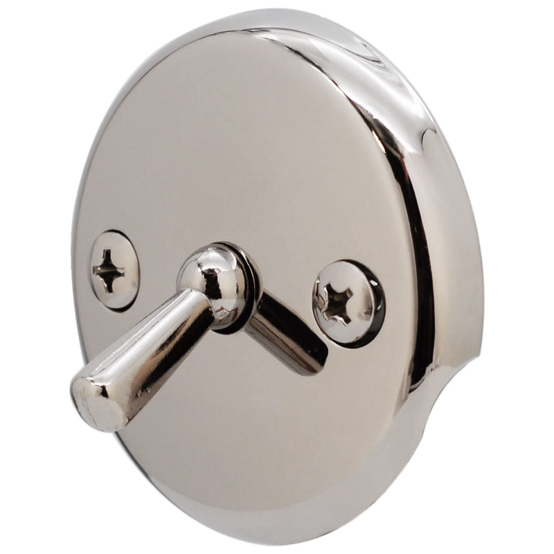 Westbrass A92-26 3-1/8" Trip Lever Bathtub and Shower Drain Kit with 2-Hole Overflow Faceplate, Polished Chrome