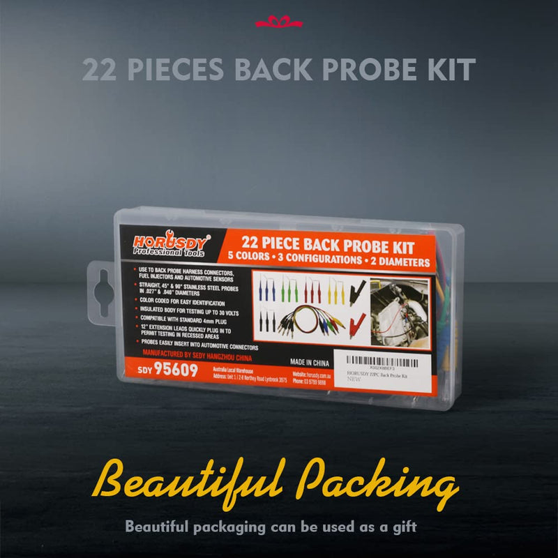 HORUSDY 22PCS Back Probe Kit, Back Probe Pin Kit
