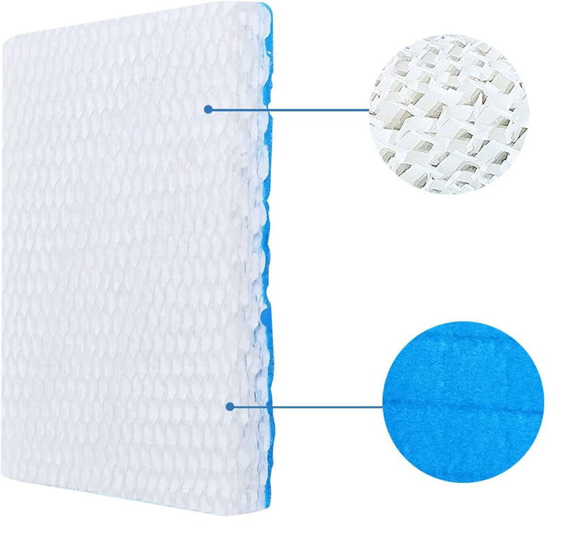 Honeywell T & Wicks Replacement, 4-Pack with Blue Pre-Filter Layer - Compatible with HFT600, HEV615 or HEV620 Humidifier Filter