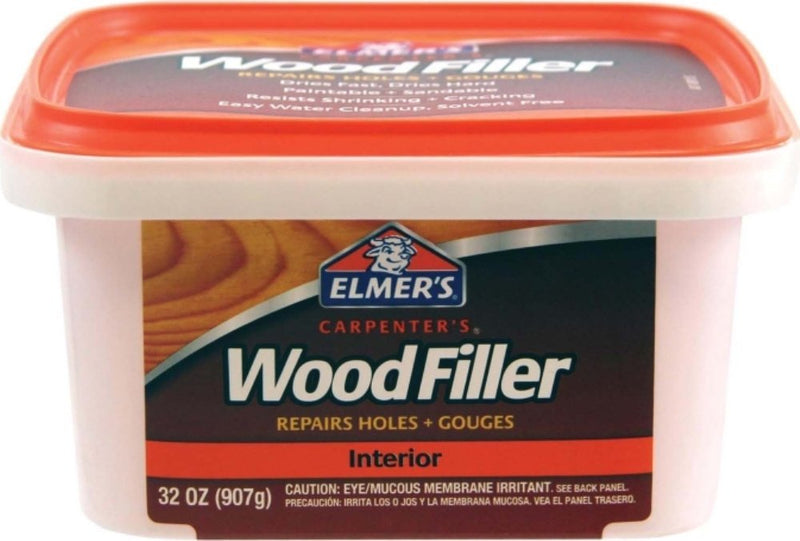 Elmer's E842L Carpenter's Interior Wood Filler; 32 Ounce; 1 Quart Tan Brown