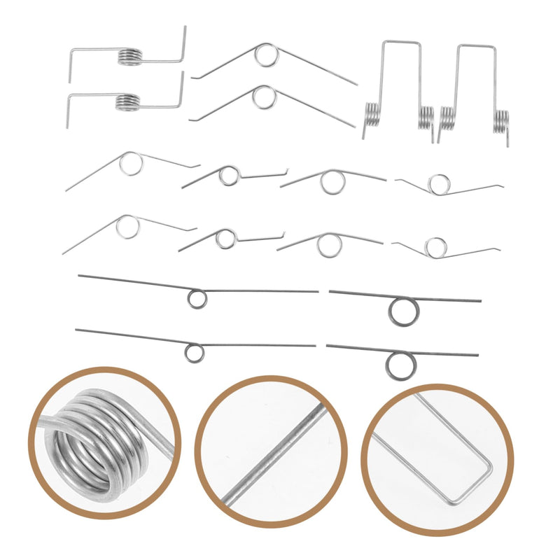 18Pcs Torsional Spring for Trash Can Lid Repair Small Torsional Springs for Home Maintenance and DIY Projects