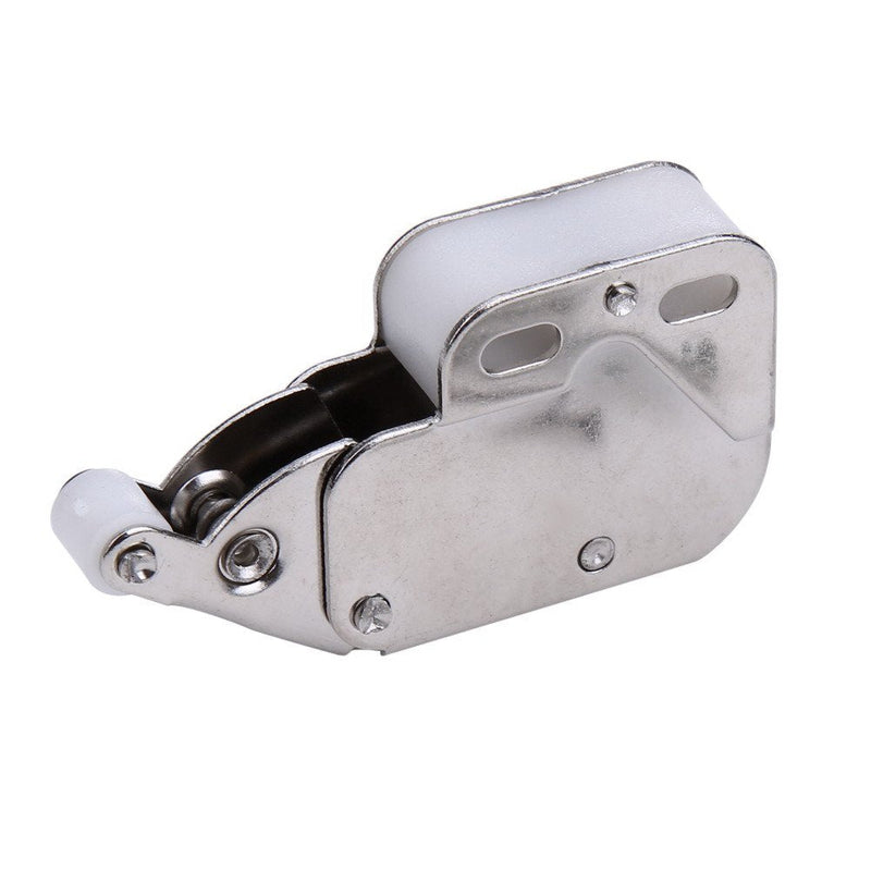 （4 Pack ） Automatic Spring Snap System Push-in Touch Lock Mini Tip Latch Cabinet Door Furniture Safety Lock