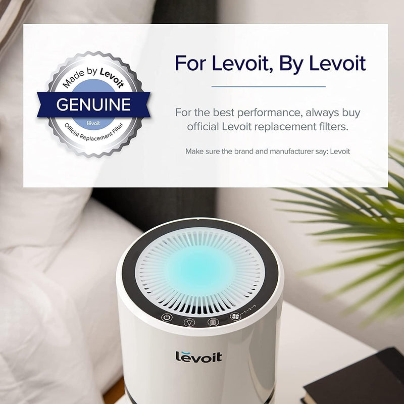 LEVOIT Genuine LV-H132 Air Purifier Replacement Filter, 3-in-1 Filter, High-Efficiency Activated Carbon, LV-H132-RF, 1 Pack 2.8" x 7.5" x 7.5"