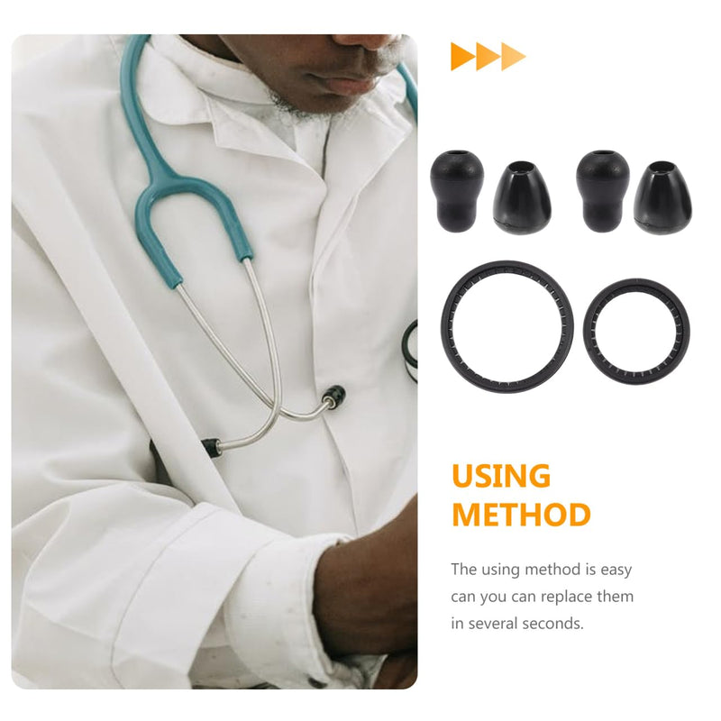 Stethoscope Replacement Parts Kit Pe Earplugs and Dual Size Diaphragms Soft Earpieces for Nurse Stethoscope Accessories Pediatric and Diagnostic Use