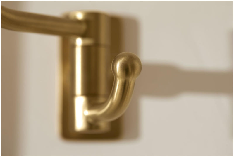 Kohler K35927-BL Castia by Studio McGee Double Hook Robe Hook Matte Black