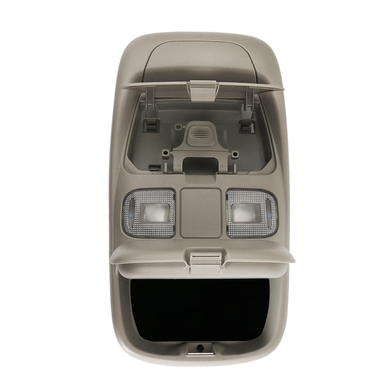 Overhead Console LED Dome Map Light Lamp | for Dodge Ram 1500 1999-2001, Ram 2500 3500 1999-2002 Truck | Replaces SN96TL2AA Interior Cab Lights Storage Assembly (Gray) w/o Display Bezel Gray