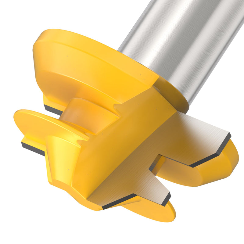 1/2" Shank 45 Degree Lock Miter Router Bits Joint Router Bit 1/2" 3/4" 1" Cutting Height Woodworking Tools Router Bit Set- 3PCS