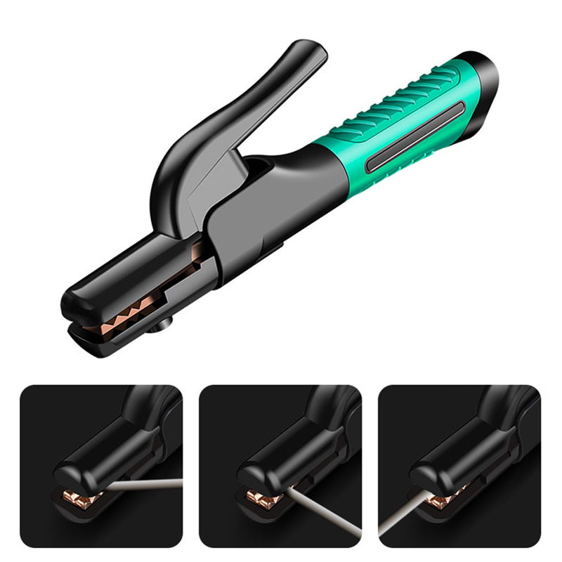 Welding Electrode Holder ARC Welding Ground Clamp Heavy Duty Jaw Holding Plier (300A)