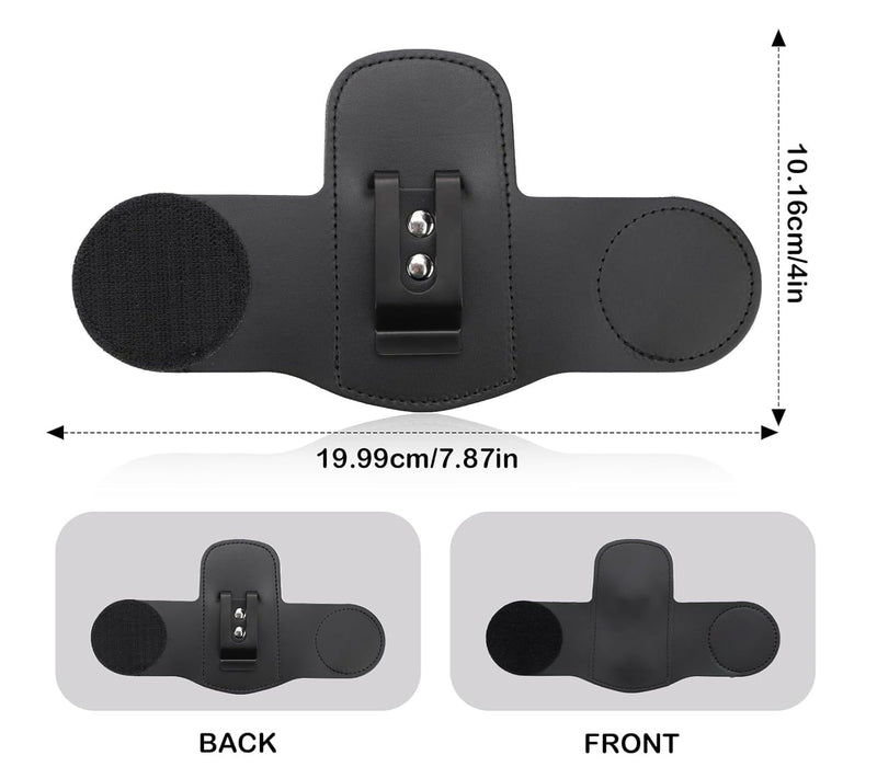 meloxy Premium Leather Stethoscope Holder Hip Clip – Compatible with Littmann Classic 3, Cardiology 4, Eko Core 500 Digital Stethoscopes – Hands-Free Stethoscope Accessories for Doctors, Nurses, EMTs