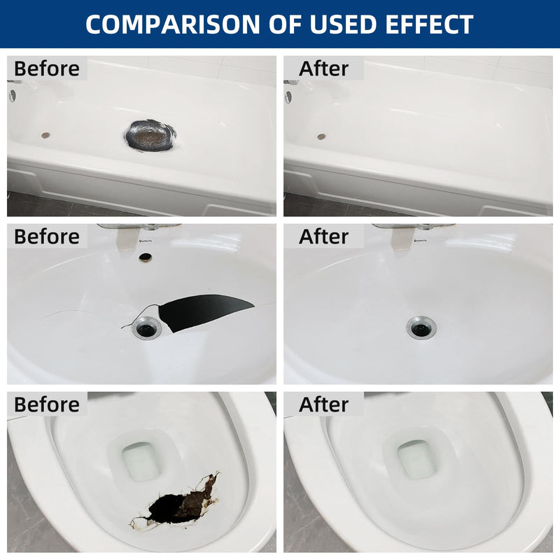 Tub and Shower Repair Kit White, Fiberglass Tub and Porcelain Repair Kit, Acrylic, Enamel, Ceramics Tile Toilet and Sink Repair Kit, Repair cracks, fragments, holes and pits, Bathtub Repair Kit White