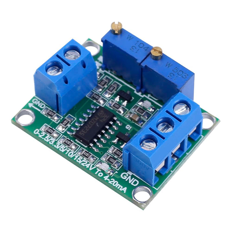 Voltage to Current Module, 0-5V to 4-20mA Voltage Transmitter Non-Isolated DC7-30V Signal Generator Moudle