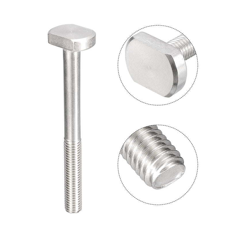 uxcell T-Slot Bolts, 2pcs M10x100mm T Slot Drop-in Stud Sliding Bolts 304 Stainless Steel T Shape Screws for T Track 100mm 2 - NewNest Australia