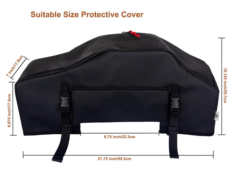 Winch Cover, High Quality UV-resistant Waterproof Winch Protective Cover, Indoor/Outdoor Winch Accessories, Weather Resistant Dust Cover for Electric Winches up to 12000 Lbs (No lining) Portable Winch Cover