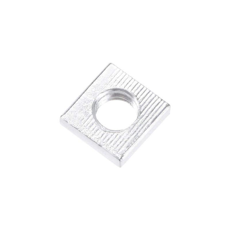 uxcell Square Nuts, M6x10mmx3mm Zinc-Plated Metric Coarse Thread Assortment Kit, 25 Pcs