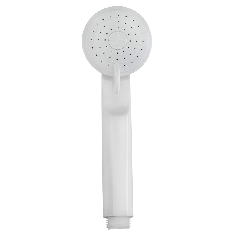 RecPro 4" RV Tub and Shower Diverter Faucet White/Smoke with Handheld Shower Head & Hose